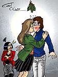 Daria, Tom, and mistletoe