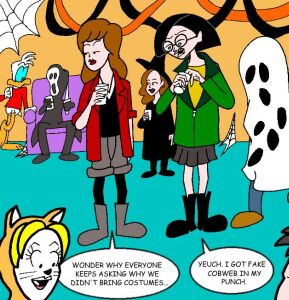 Daria and Jane's Halloween costumes