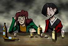 Daria and Jane get drunk